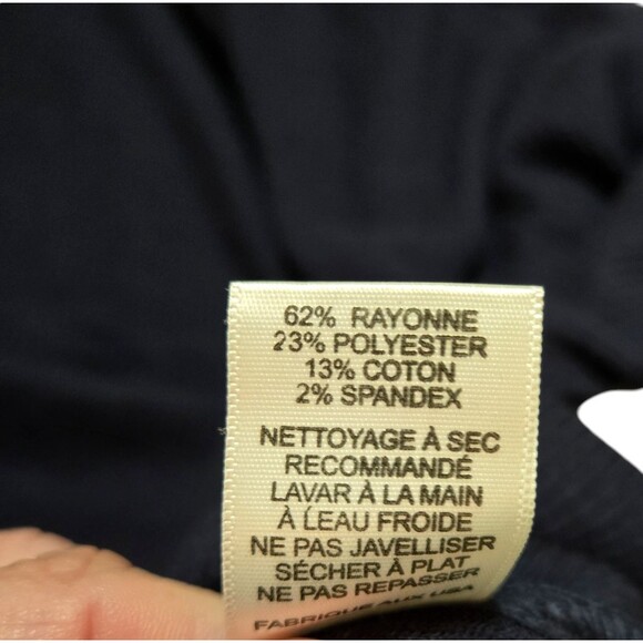 Michael Lauren Pullover Casual Comfy Long Sleeved Navy‎ Top Size Large NWT - Picture 6 of 8